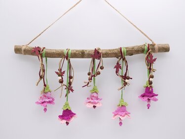 Häkelanleitung Zauberglöckchen am Dekoast