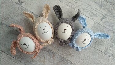 Eierwärmer - Häschen - Häkeln