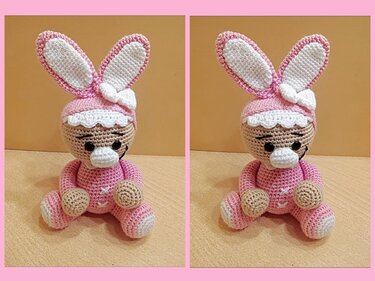 Häkelanleitung / Amigurumi / Hasenkind