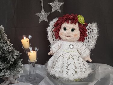 Häkelanleitung Puppenkleidung Engelchen Luise