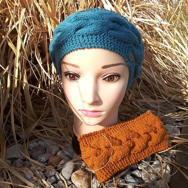 Anleitung Stirnband mit Zopfmuster stricken