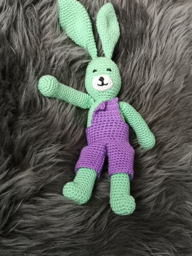 Schlenkerhase Valentin, Häkelanleitung