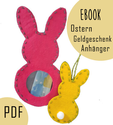Geldgeschenk Ostern Bastelanleitung Osterhase Anhänger