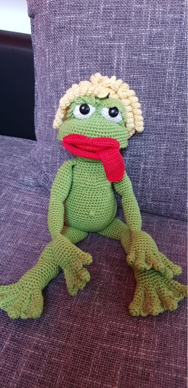 Häkelanleitung Froschmädchen Frida