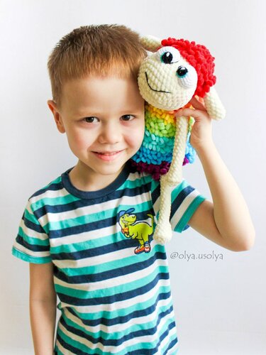 Crochet pattern "Loopy the Sheep" Plush Stuffed amigurumi