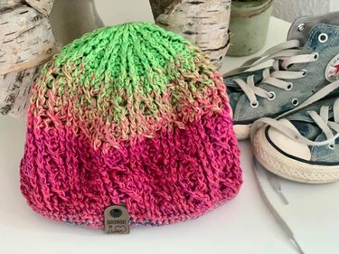 Häkelanleitung "Crossed over" für eine Mütze/Beanie, für alle Größen