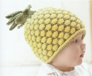 Strickanleitung Mütze „Freche Ananas“ für Babys