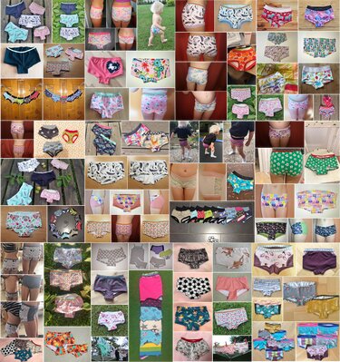 Miss fluffel ~ Unterhose für Mädchen, Panty in Gr. 74/80-170/176 - Nähen