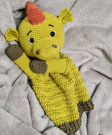 Drachosaurus Handpuppe - Häkeln