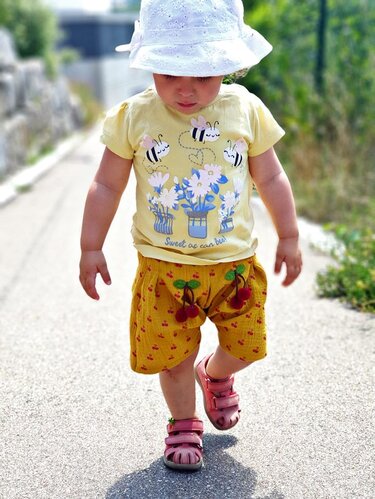 E-Book Musselinhose 2.0 mit Kellerfalten Gr. 50-122 - Nähen