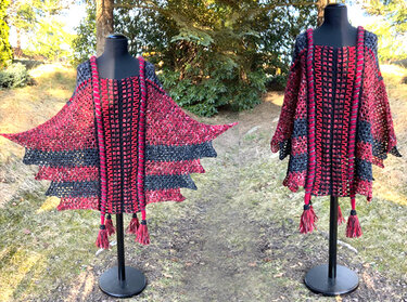 Poncho „Drachenlady“ - Häkeln