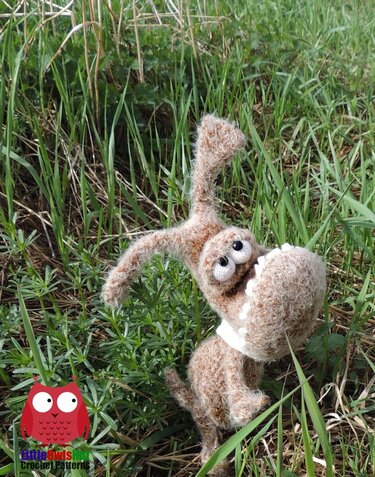 249 Crochet Pattern - Dog Basic - Amigurumi soft toy PDF file by Pertseva CP