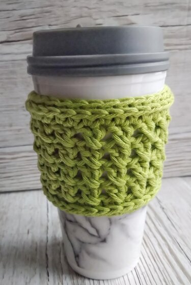 Pattern Crossrows Coffee Cup Cozy - Crochet
