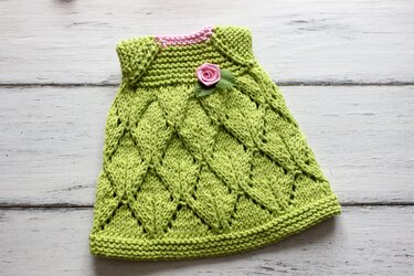 12-inch Dolls Dress Knitting Pattern