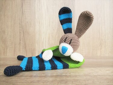 Häkelanleitung Schmusetuch Hase - Häkeln
