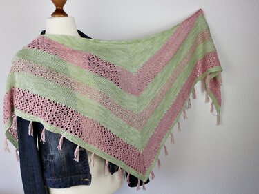 Strickanleitung Tuch "Mandelblüte"