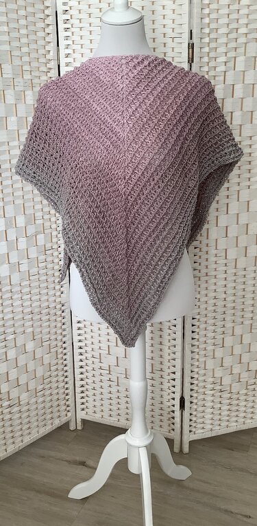 1-Bobbel-Dreieckstuch Gleichklang - Häkeln