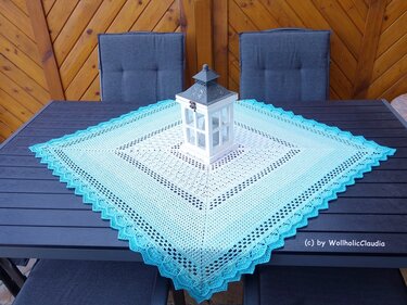 Häkelanleitung Mitteldecke "Nordsee"