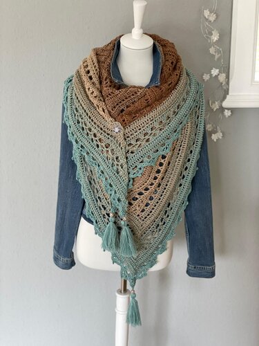 Häkelanleitung Dreieckstuch Adea