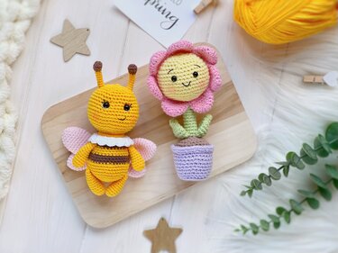 Crochet pattern Amigurumi bumblebee