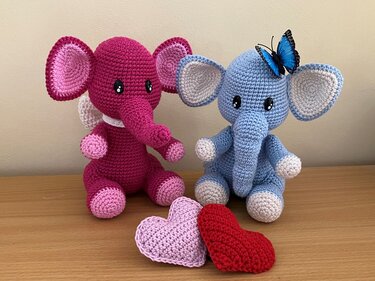 Häkelanleitung Elefant Elani