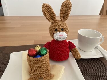 Häkelanleitung - Osterbox "Hasenjunge" - Häkeln