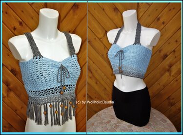 Häkelanleitung Kurztop - Bustier - alle Größen
