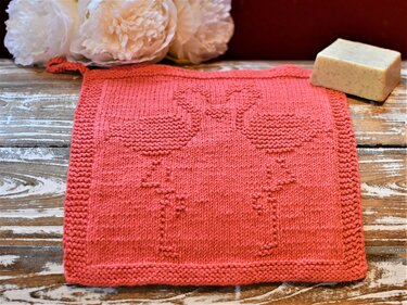 Strickanleitung Spültuch "Flamingo Love" - ganz einfach