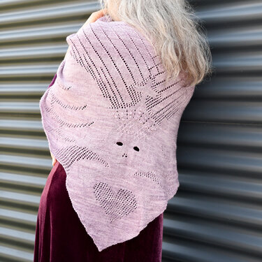 Knitting Pattern Trianglescarf "gothic"