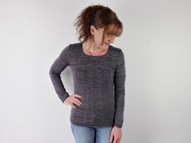 Strickanleitung Pullover "Raindrops"