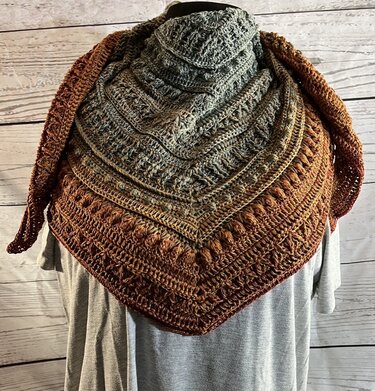 Häkelanleitung Gipfelstürmer flaches Dreieckstuch