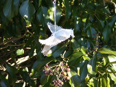 Anleitung geklöppelte Taube - Basteln