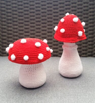 Kostenlose Erweiterung zur kleinen Elfe Fini, die Pilze :-) - Häkeln