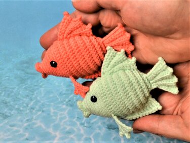 Häkelanleitung Amigurumi kleiner Fisch| Der Fisch Häkeln
