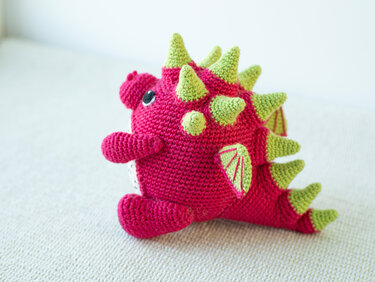 Crochet fruit dragon pattern