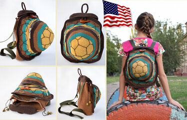 Turtle  Backpack Crochet Pattern