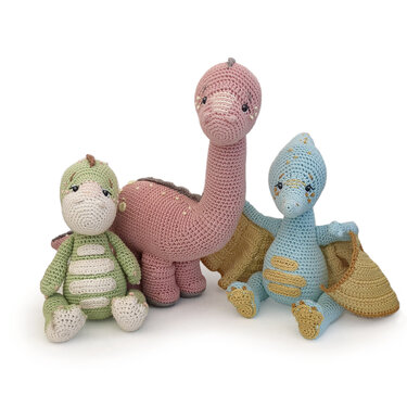 Dinosaur Crochet Pattern, Pterodactyl Amigurumi, Cute Dino Pteranodon