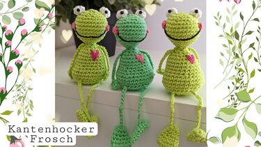 Kantenhocker Frosch - Häkeln