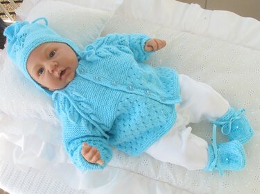 Strickanleitung Traumset2 Gr. 50 für Reborn und Baby