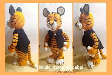 Häkelanleitung / Amigurumi / Timba der Tiger