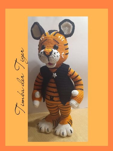 Häkelanleitung / Amigurumi / Timba der Tiger