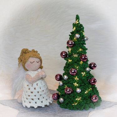 2er Set Tannenbaum Weihnachtsbaum 2 Größen - Häkeln