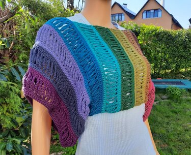 Würmchen - Häkelanleitung für Pulli in kurz oder lang für Gross & Klein