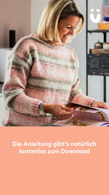Anleitung Winterlicher Kuschelpulli mit U-Boot Ausschnitt für Damen - Stricken
