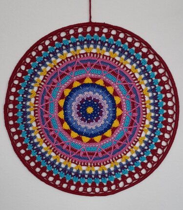 gehäkeltes Riesen- Mandala - Häkeln