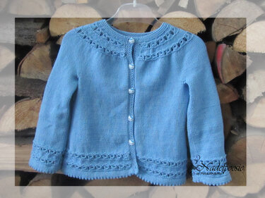 Asamara pattern cardigan for girls - Image 4