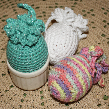 Eierwärmer, Eiersäckchen oder Osterschmuck - Häkeln