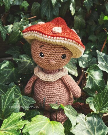 Pilzmännchen Charly - Häkeln