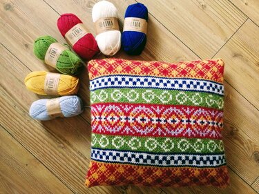 Pattern Kissen 40x40 cm Pillow Cushion - Knitting