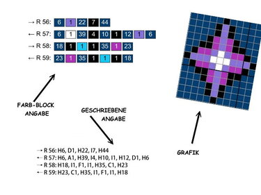 COSMO WOLF - pattern for sc crochet blanket